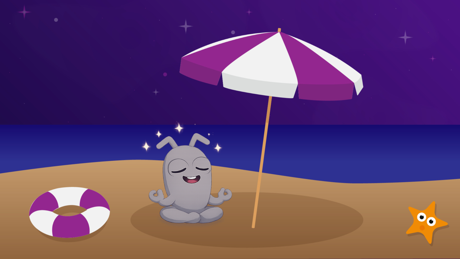 A zen like Bug on the beach. image