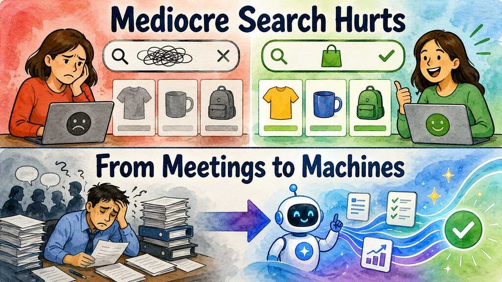 UX Roundup: Dark Design | Ecommerce Search | Search Engine Traffic Drops | AI vs Mythical Man-Month | AI vs Humans fo... image