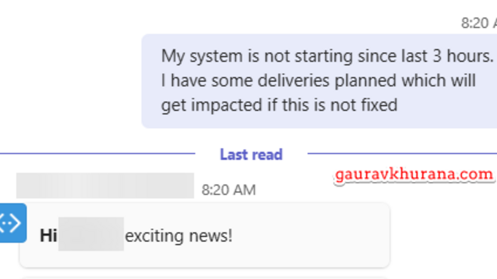 When agents have static wrong reply in support image