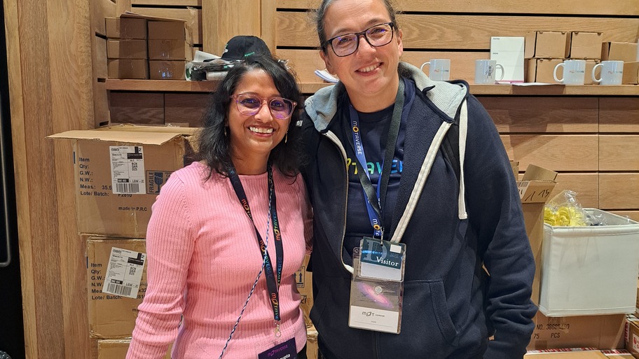 With Rosie at Test Bash 2025 image