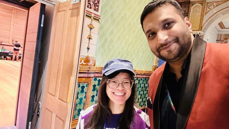 Meeting folks whom you have known through their work finally in real life is a different feeling image