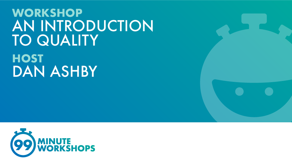 Essentials: An Introduction To Quality banner image