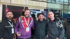 The Athens team with our mentor and friend Simon Stewart creator of Webdriver in Selenium Conference in Valencia image