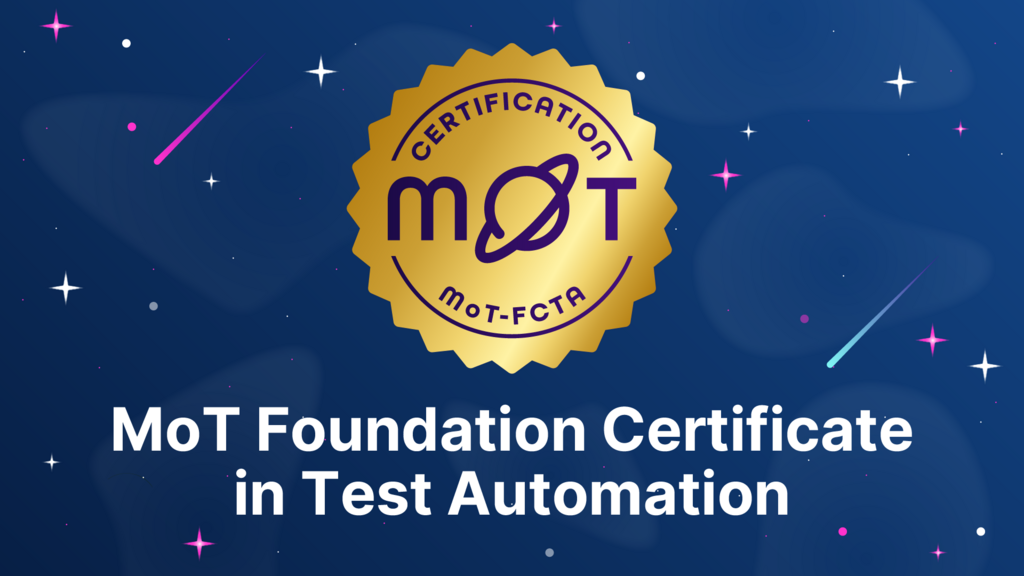MoT Foundation Certificate in Test Automation image