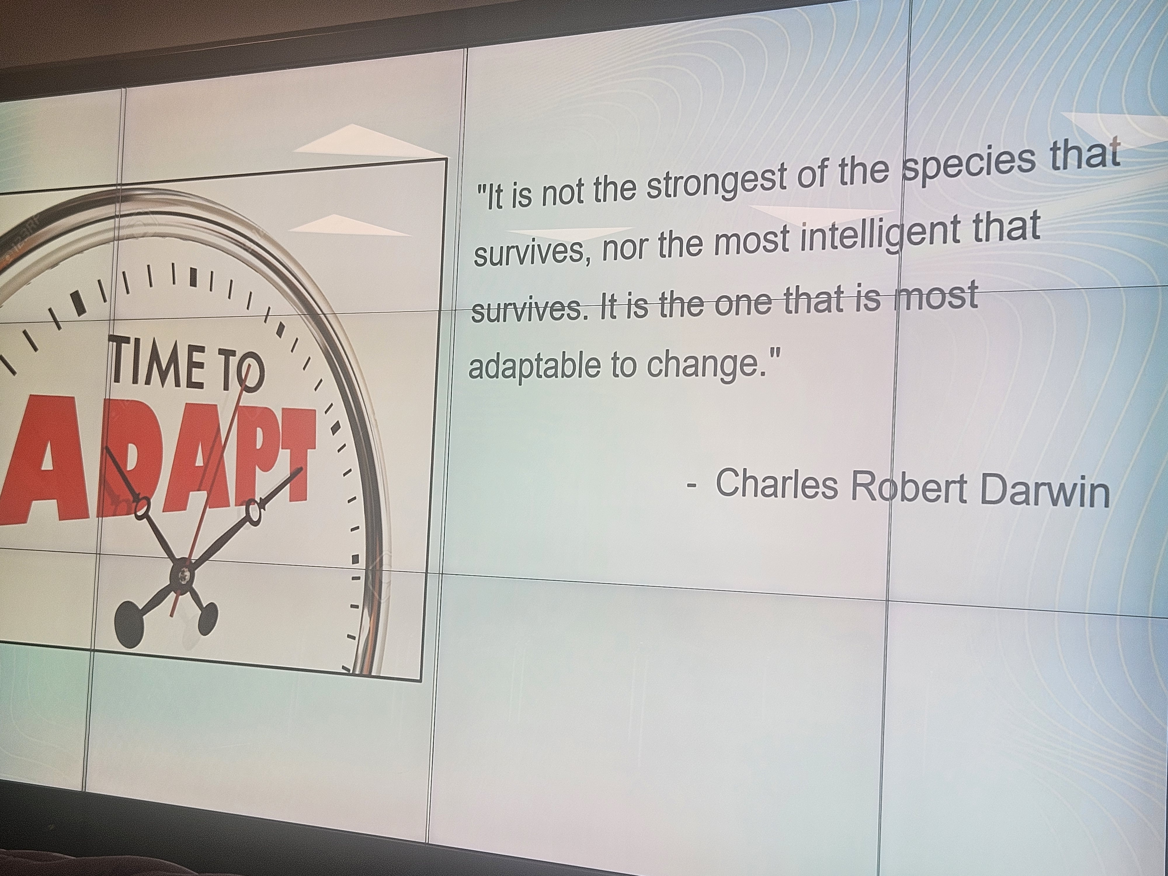 Time to adapt slide image