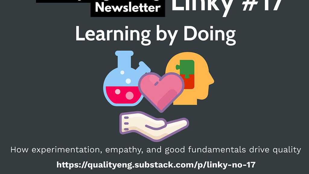 Linky #17 - Learning by Doing image
