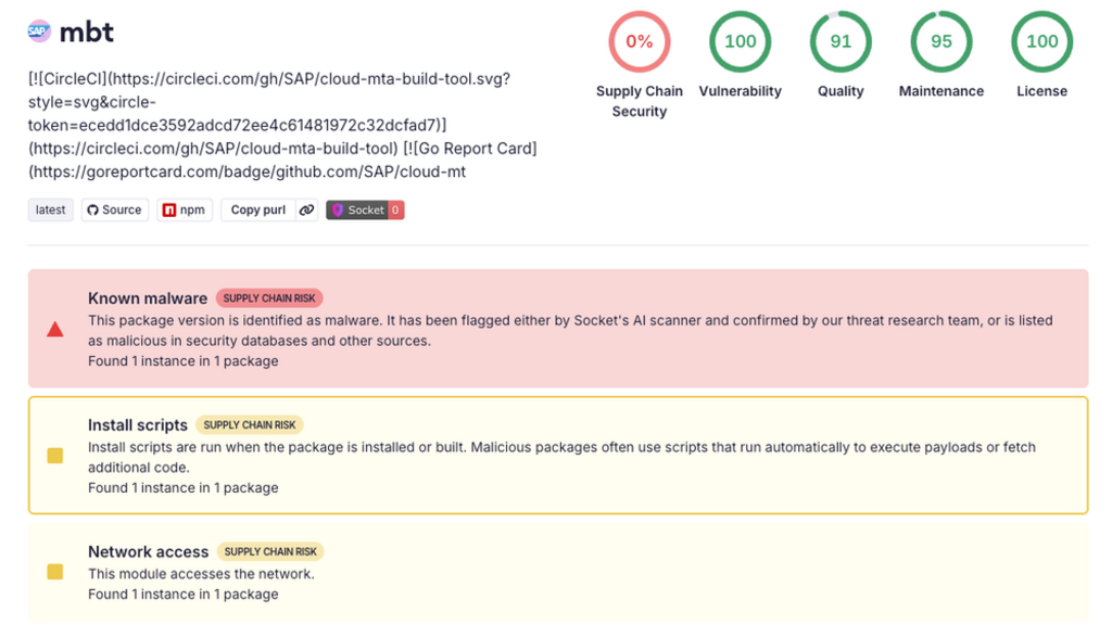 SAP CAP npm Packages Hit by Supply Chain Attack image image