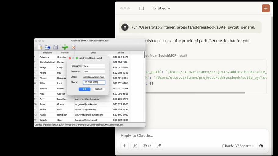 Enhance Squish GUI Testing with AI Assistants Using the New MCP Sample image