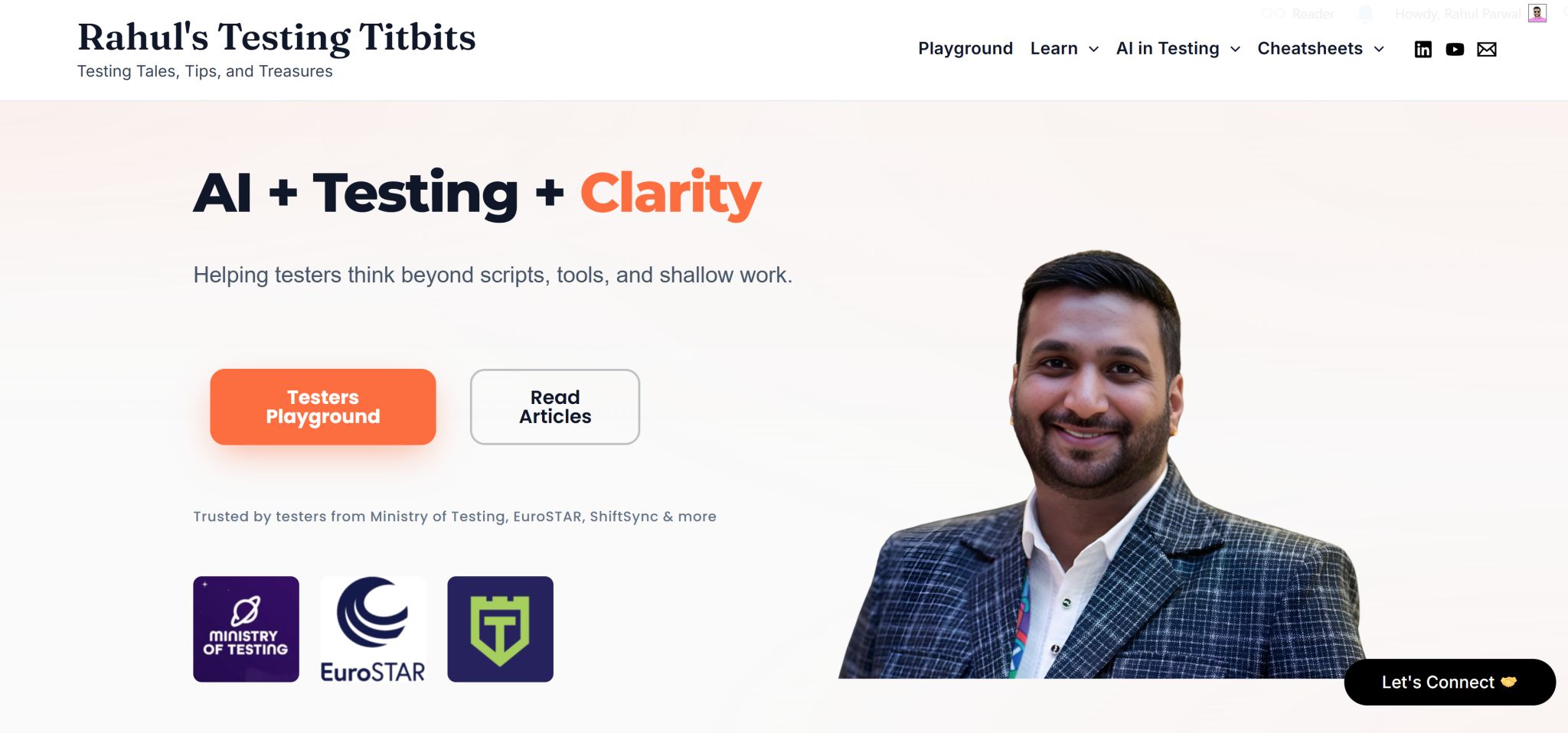 Portfolio Upgraded - Testing Titbits image