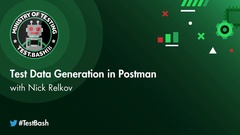 Watch as Nick uses all the features Postman has to offer to manage their data creation needs image