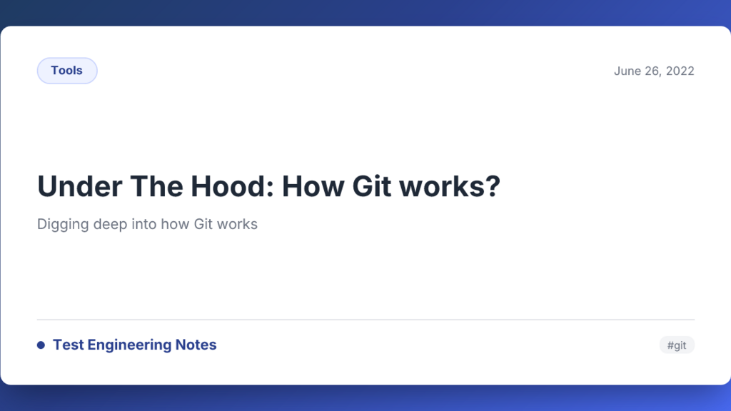 Under The Hood: How Git works? image image