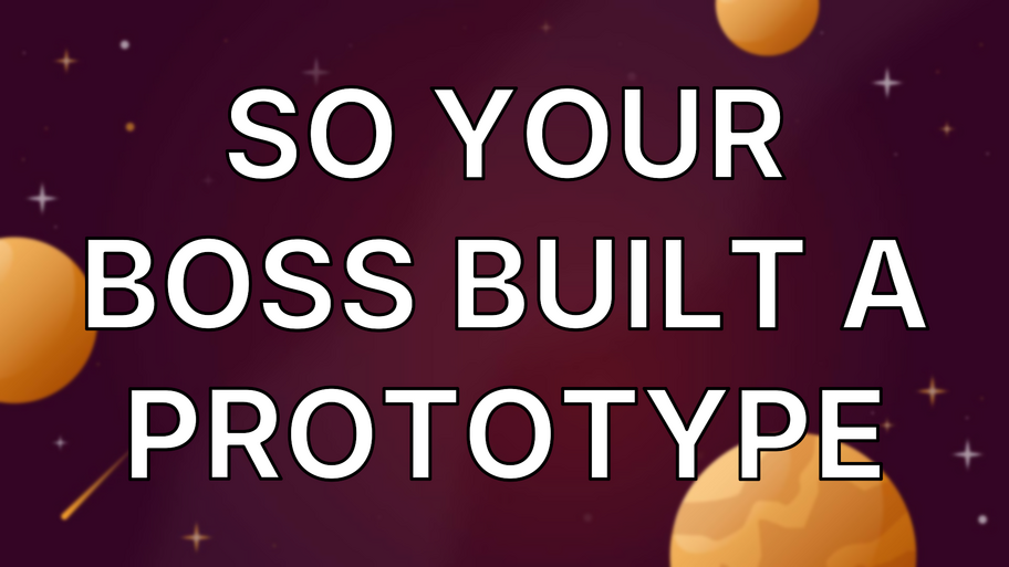 So your boss built a prototype image