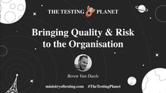 Beren will help you bring the Quality and Risk discussion to the people around you and above you image