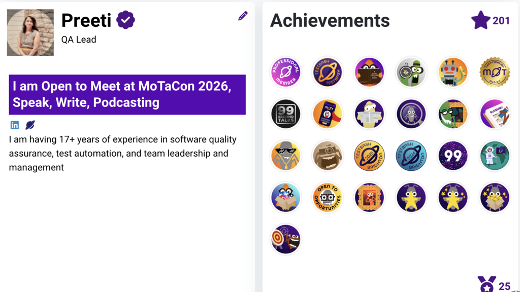 201 stars created Successfully: Thank you MoT image