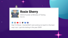 We're doing more to shine stars upon the software testing community image