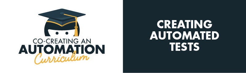 Creating Automated Tests Task Analysis banner image