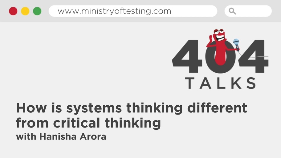 How is Systems Thinking different from Critical Thinking image