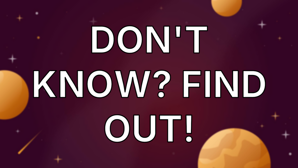 Don't Know? Find Out! image