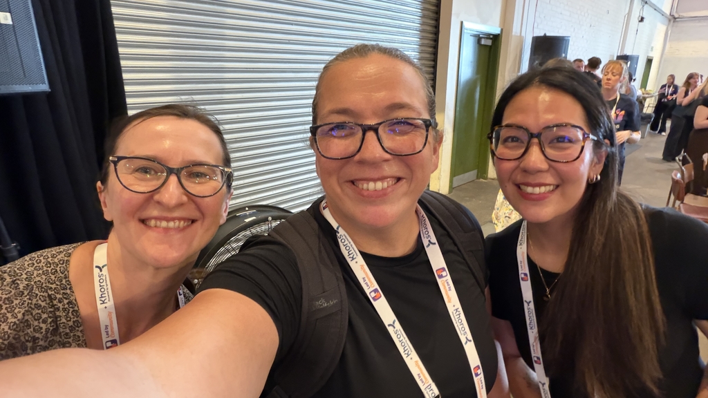 Here I am, a selfie with Marie Cruz and Ewa Magiera. image