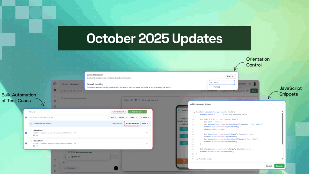 October’25 Updates: Enhanced App Authoring in KaneAI, Run SmartUI Tests With GitHub Actions and More! image