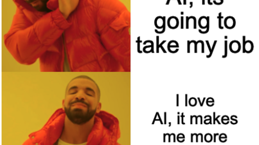 I love hate AI: It will take my job but... image